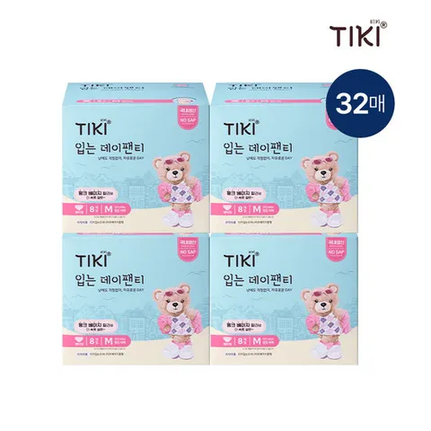 티키 입는오버나이트 데이팬티32매(8입X4팩) 중형/대형