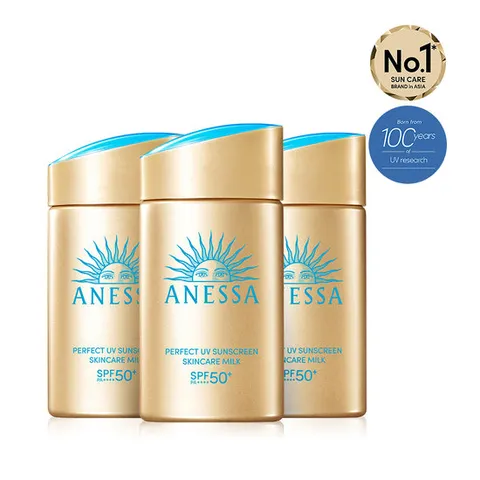 아넷사 퍼펙트 UV 선스크린 스킨케어 밀크 NA 60ml 3개