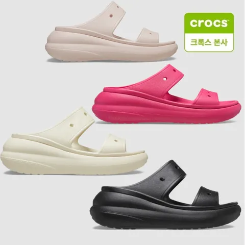 [ 현대백화점 ][크록스 본사][택가69,900원] 여성 크러쉬 샌들 207670 3종 택1