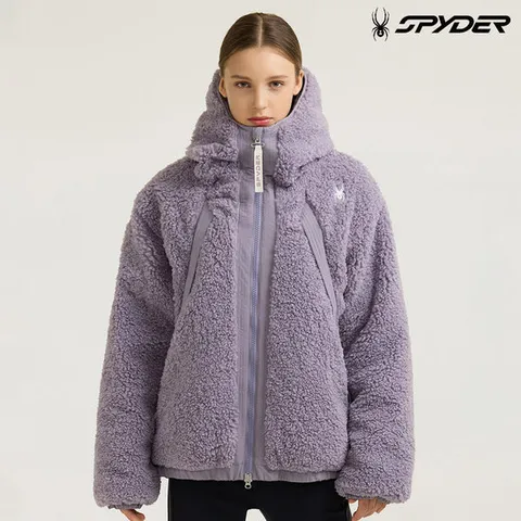 [스파이더] 공용 라이프스타일 플리스 패딩 후드 자켓 SPHWCNJK304ULLC