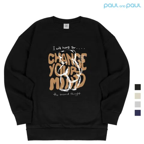 [폴앤폴][폴앤폴] CHANGE 오버핏 남여공용 맨투맨