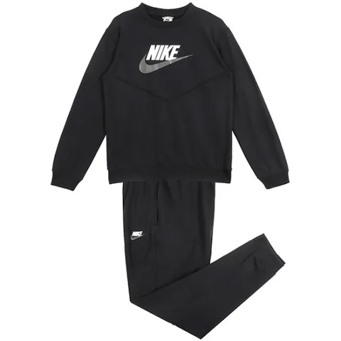 [정품] 나이키 주니어 스포츠웨어 크루 트랙 수트 트레이닝복 세트 (FD3090-010)