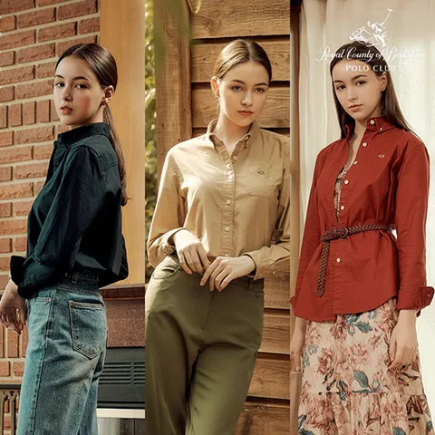 [RCB폴로클럽]RCB폴로클럽 여성 캐주얼 옥스포드 기모 셔츠_PLLS