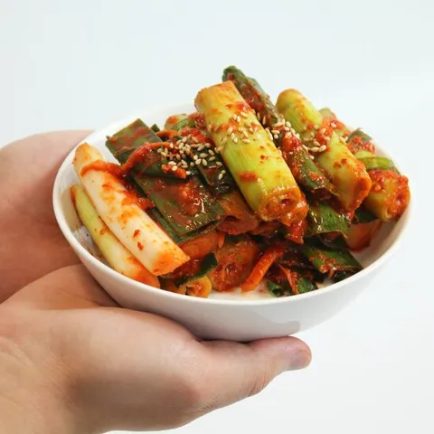 국내산 100% 전라도 비법양념 통 대파김치 파김치 1kg