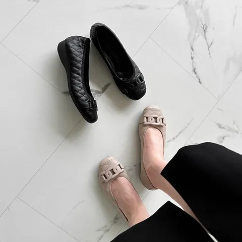 [할리샵/39900원](822Z7)페미닌해 플랫 2.5cm