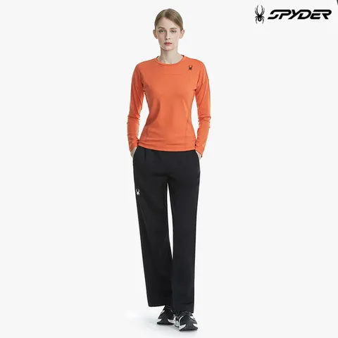 [스파이더] 여성 트레이닝 스트레이트 팬츠 SPGFCNFP251WBLK