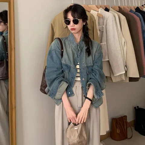 [이쁘다] 로스틴 데님 자켓