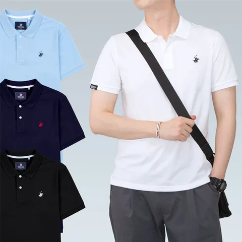 [비버리힐스폴로클럽]베이직 남성 반팔 카라 티셔츠 빅사이즈 12