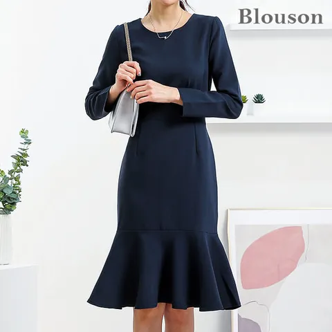 [한정/특가] 머메이드 허리절개 셔링 원피스_B2002OP902A