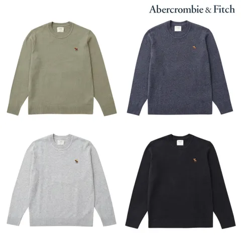 [아베크롬비][A&FITCH] 아베크롬비 시그니쳐로고 라운드 니트 택