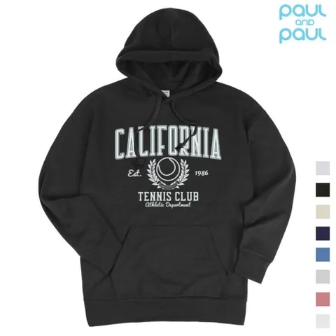 [폴앤폴][폴앤폴] 캘리포니아 테니스 오버핏 남여공용 후드티