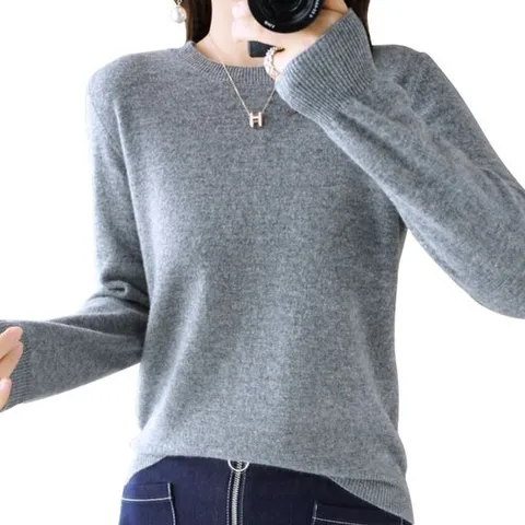 라운드 니트 스웨터 가을 루즈핏 이너 간절기 오버핏
