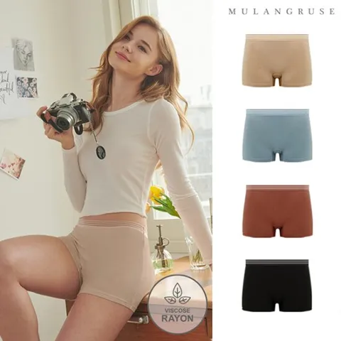 [부드러운촉감]데일리 여성 드로즈팬티 4종 택1 여자사각속옷