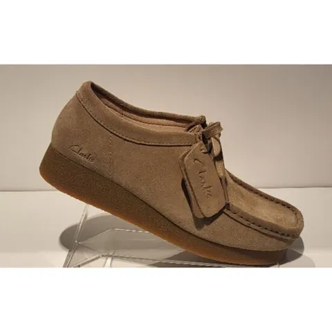 [ 현대백화점 ][금강 구두] 금강제화 랜드로바 CLAOXC3635WF3 클락스 여성 왈라비 Wallabee EVOsh Black suede CLAOXC3635WF3