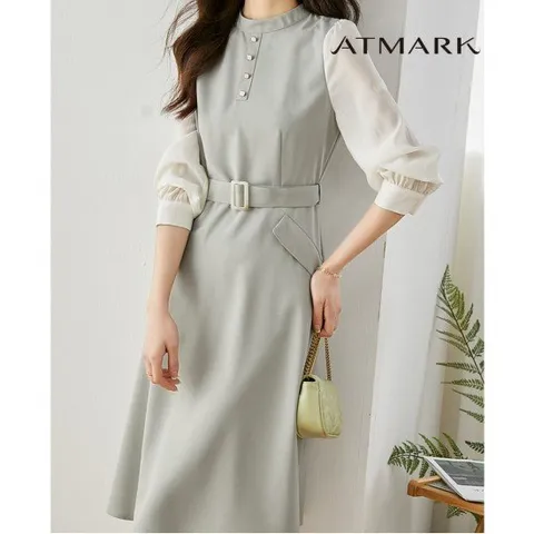 ATMARK (77까지)엘레강스벨티드원피스+벨트SET_AA36OP002G