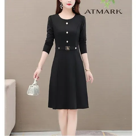 ATMARK (77까지)심플페미닌미디원피스_AA36OP039G