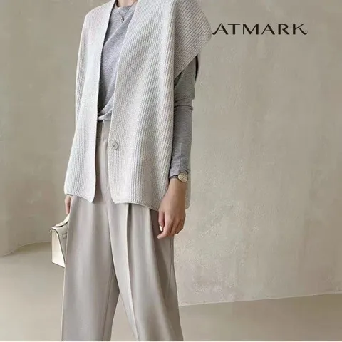 ATMARK (77까지)와이드숄가디건_AA36CD017G