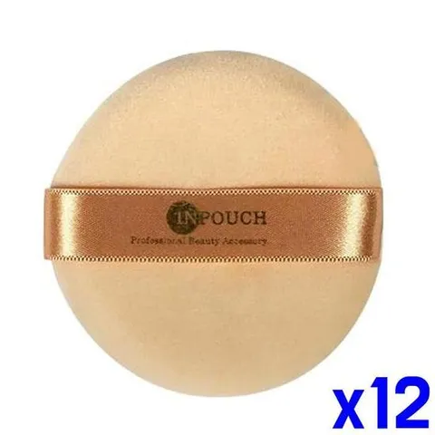 파우더퍼프 면분첩-대형 x12개 팩트퍼프 쿠션퍼프