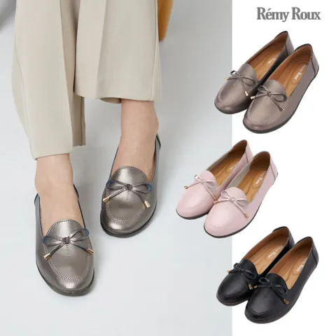 [레미록스] 여성 소가죽 발편한 경량 로퍼 3cm (빠른배송)