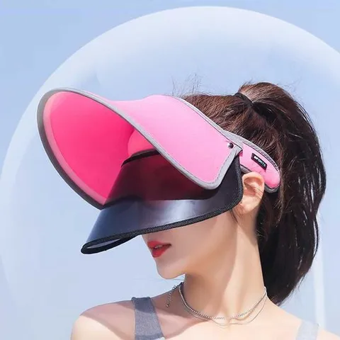 햇빛차단 2중 썬캡 모자 썬바이저 골프 등산 썬스크린