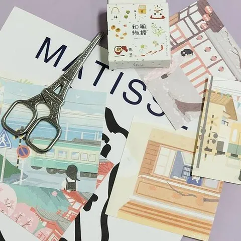 일러스트 감성 메모지 일본