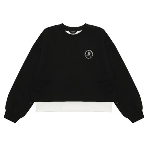 [에꼴리에] 여자 겨울이월 노기모 크롭 레이어드티(23D0482)