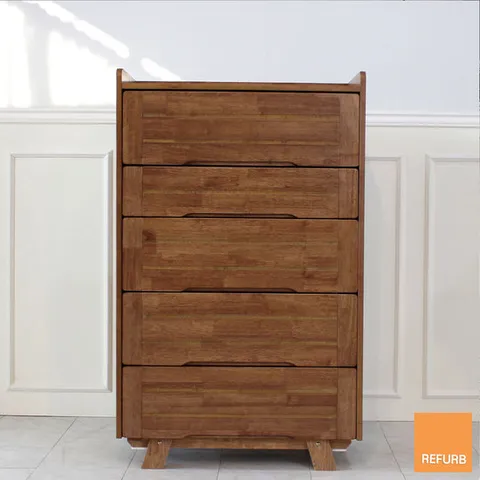 리퍼 원목 소피아 5단 서랍장 800 수납장 월넛