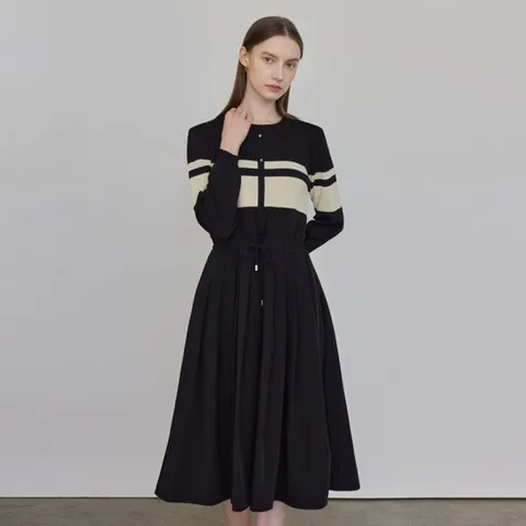 [리안뉴욕][리안뉴욕] 미니멀 니트탑 원피스