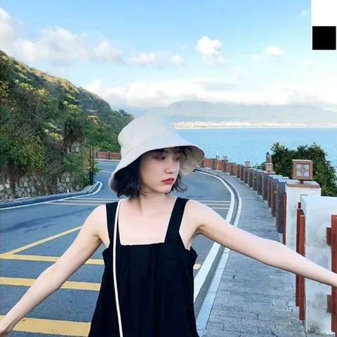 코튼 심플 벙거지 모자 1P 데일리 햇빛차단 버킷햇