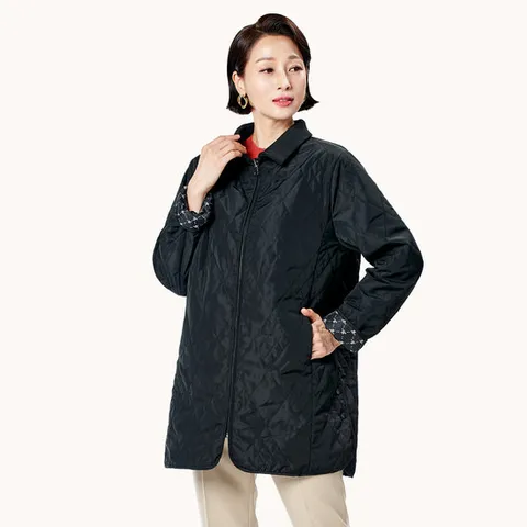 [마담엘레강스] 시그니처 리버시블 퀼팅 재킷 K234JK01