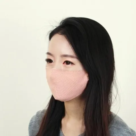 먼지차단마스크 다회용 체크 면마스크 빨아쓰는 2겹
