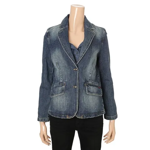 [ 롯데백화점 ][뱅뱅]여성 워싱 스판 데님 자켓 NUY981