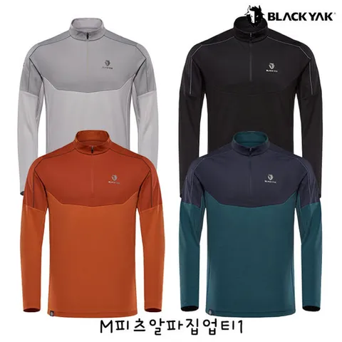 [ 롯데백화점 ][블랙야크]남성 간절기 긴팔티셔츠 M피츠알파집업티