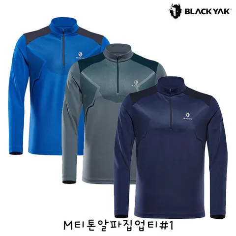 [ 롯데백화점 ][블랙야크]남성 간절기 긴팔티셔츠 M티톤알파집업티