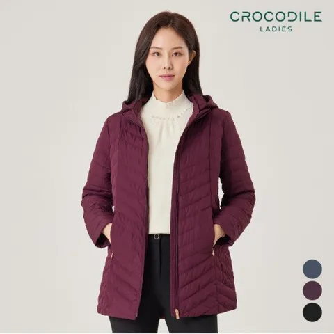 [크로커다일레이디] 경량덕다운하프패딩점퍼_CLAWDW902