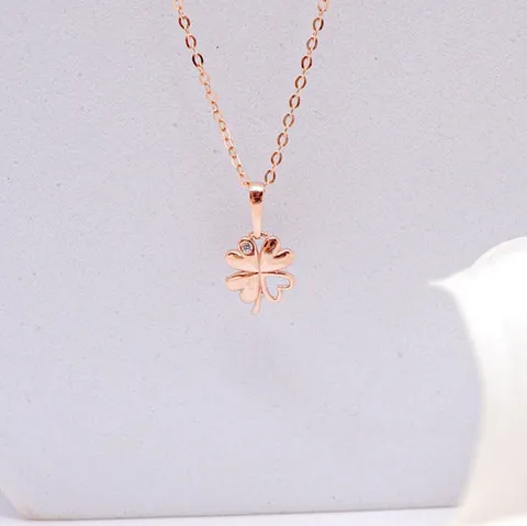 오팔하우스 14k 네잎 클로버 목걸이 OPPKN756