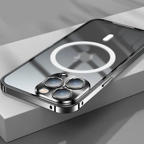 아이폰 15 프로 플러스 프로맥스 맥세이프 케이스 반투명 메탈