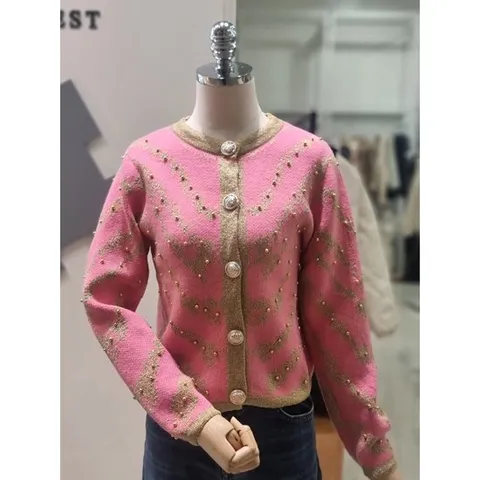 [ 롯데백화점 ][포커스]골드 핫픽스 가디건 (FWD3J7KC02127)