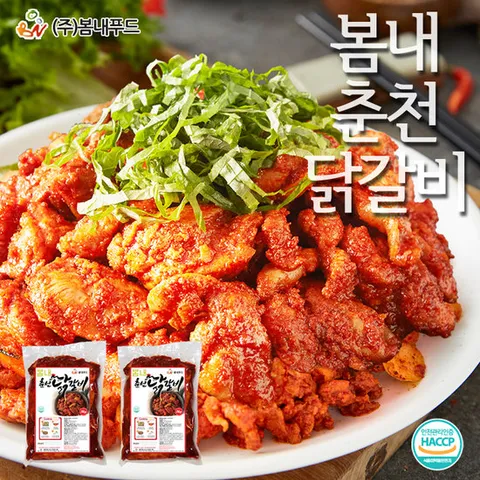 봄내푸드 봄내춘천닭갈비 1kg *2팩