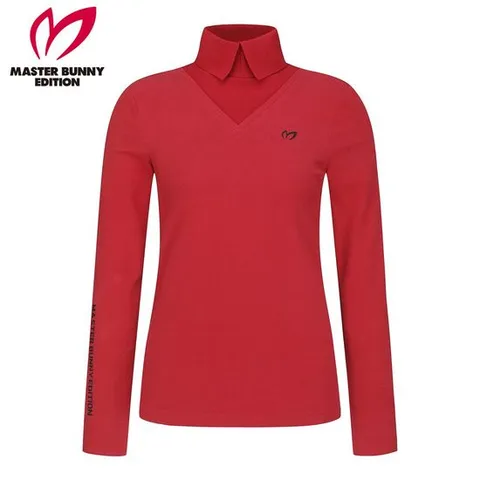 [마스터바니] 여성 소프트 니트 카라 이너 티셔츠