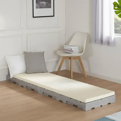 하이어 매트리스 받침대 미니 그레이 침대 높이 조절 프레임