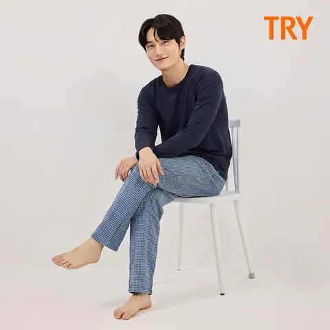 [트라이] 남성 스판 이지세트
