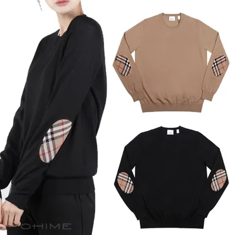 버버리니트 벰톤 울 엘보 패치 80170191/80170201 택1