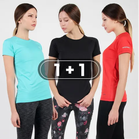 여성 요가복 상의 필라테스복 반팔 티셔츠 세트 H 2종 운동복