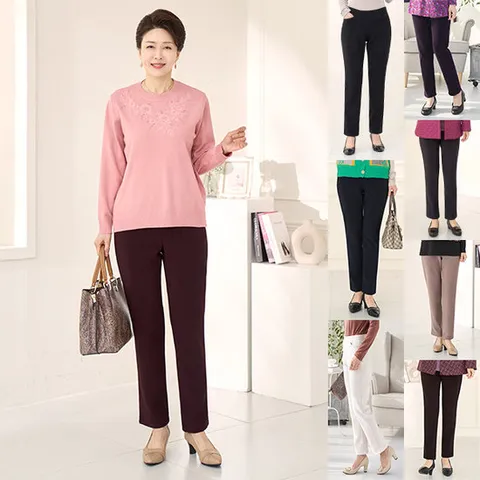 [로즈맘][엄마옷 로즈맘] 겨울심플무지기모밴딩바지