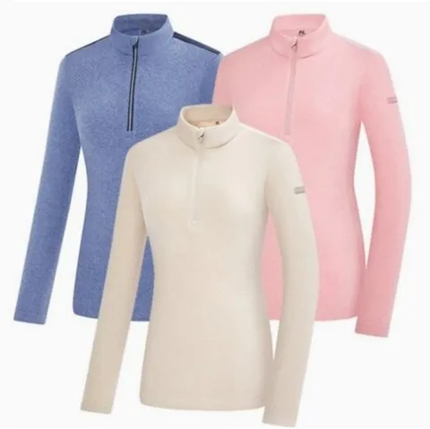 [ 롯데백화점 ][콜핑] LD27여성 하프집업 기모 스판 긴팔티 에린 (KST4542W)