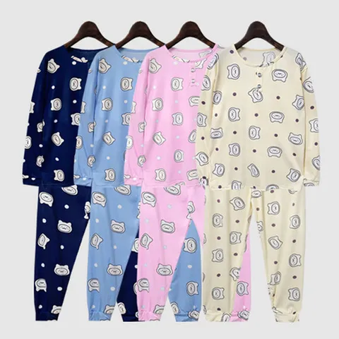 귀여운 익명이 곰돌이 아동 긴팔 잠옷 파자마 세트