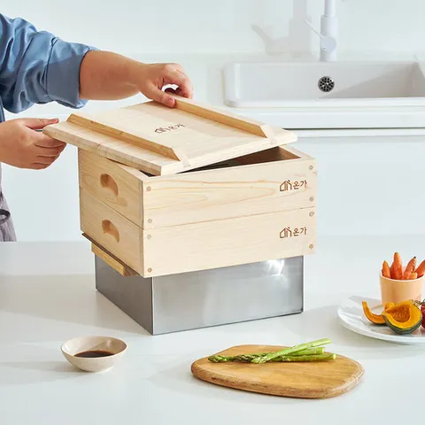 온가 프리미엄 편백나무찜기 2단 풀세트 유해물질테스트완료