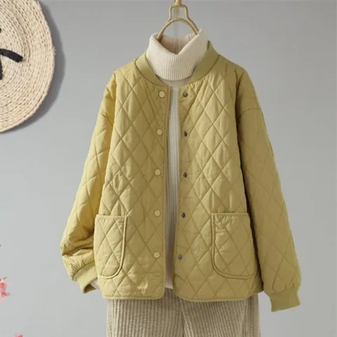 [드레스허그] 폴린 퀼팅 심플 경량 패딩 자켓 3color