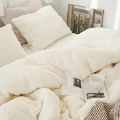 몽글몽글 뽀글이 15미리 양털 극세사 겨울이불 풀세트 라지킹LK